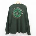【20%OFF】XL★古着 マジェスティック 長袖 ビンテージ Tシャツ メンズ 00年代 00s MLB ボストンレッドソックス 大きいサイズ コットン クルーネック 濃緑 グリーン メジャーリーグ ベースボール 野球 25sep03 中古