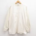 00s 長袖Tシャツ RINGO SPORT刺繍 生成り ベージュ XL | 古着