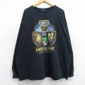 ミリタリー 長袖Tシャツ ARMY ブラック XL | 古着