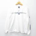 XL★古着 ナイキ NIKE 長袖 ビンテージ Tシャツ メンズ 00年代 00s ペンシルベニア コットン クルーネック 白 ホワイト 25oct06 中古