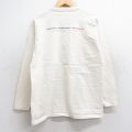 S★古着 長袖 ビンテージ Tシャツ メンズ 90年代 90s BE&P コットン ヘンリーネック USA製 生成り 25oct04 中古