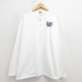 【20%OFF】XL★古着 長袖 ビンテージ Tシャツ メンズ 00年代 00s スタージス 大きいサイズ コットン ヘンリーネック 白 25nov18