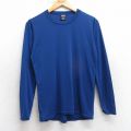 S★古着 パタゴニア patagonia 長袖 ビンテージ Tシャツ メンズ 90年代 90s 無地 キャプリーン クルーネック USA製 紺 25nov18