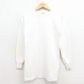 S★古着 長袖 ビンテージ Tシャツ メンズ 80年代 80s 無地 クルーネック 白 25dec08