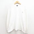 XL★古着 長袖 サーマル Tシャツ メンズ マイケルジョーダン エアジョーダン 大きいサイズ クルーネック 白 26jan22