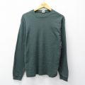 L★古着 ギャップ GAP 長袖 ビンテージ Tシャツ メンズ 00年代 00s 無地 緑 26apr01