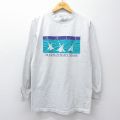 M★古着 長袖 ビンテージ Tシャツ メンズ 90年代 90s SAIL コットン モックネック ハイネック USA製 薄グレー 霜降り 26apr02