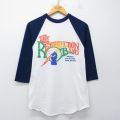 S★古着 7分袖 ビンテージ ロック バンド Tシャツ メンズ 00年代 00s RESURRECTION BAND ラグラン クルーネック 白他 26apr02