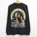 XL★古着 長袖 ビンテージ Tシャツ メンズ 00年代 00s バラクオバマ 大きいサイズ コットン クルーネック 黒【spe】 26apr03