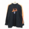 リー 00s 長袖Tシャツ MLBニューヨークメッツ ブラック XL | 古着