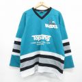 Topking 90s 長袖Tシャツ アイスホッケー ネイビー XL | 古着