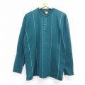 エディーバウアー 90s 長袖Tシャツ ストライプ グリーン XL | 古着