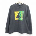 ヘインズ 90s 長袖Tシャツ ETHNIC DANCE FESTIVALプリント ブラック XL | 古着