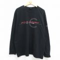 ラルフローレン ポロスポーツ 長袖Tシャツ ビッグロゴ ブラック XL | 古着