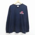 XL★古着 ジャージーズ 長袖 ビンテージ Tシャツ メンズ 00年代 00s モッシーオーク クルーネック 紺 26may11