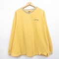ラルフローレン 90s 長袖Tシャツ ワンポイントロゴ イエロー XL | 古着