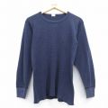 80s 長袖Tシャツ ネイビー M | 古着