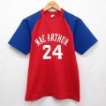 チャンピオン 80s 半袖Tシャツ MAC ARTHUR 24 レッド M | 古着