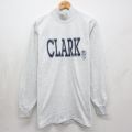 90s 長袖Tシャツ CLARK グレー L | 古着
