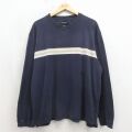 エディーバウアー 00s 長袖Tシャツ ネイビー XL | 古着