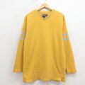 ラルフローレン 90s 長袖Tシャツ ワンポイントロゴ イエロー M | 古着