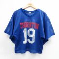 90s 半袖Tシャツ THORNTON 19 ブルー L | 古着