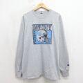 ラッセル 00s 長袖Tシャツ フットボール グレー L | 古着