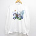 90s 長袖Tシャツ ニューオーリンズ大学 ホワイト XL | 古着