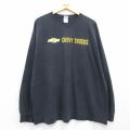 00s 長袖Tシャツ CHEVY TRUCKSプリント ブラック XL | 古着