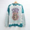 00s 長袖Tシャツ GALACTIC POT HEALERプリント ライトブルータイダイ メンズL相当 | 古着