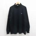 ラコステ 90s 長袖Tシャツ ワンポイントロゴ ブラック メンズXL相当 | 古着