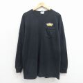 90s 長袖Tシャツ ニュービジョン ブラック メンズL相当 | 古着