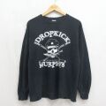ドロップキックマーフィーズ 00s 長袖Tシャツ ドロップキックマーフィーズプリント ブラック メンズL相当 | 古着