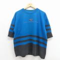 90s 半袖Tシャツ インディアン ブルー メンズXL相当 | 古着