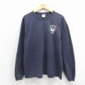 90s 長袖Tシャツ ラケット ネイビー メンズXL相当 | 古着