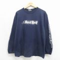 90s 長袖Tシャツ オーランド ネイビー メンズL相当 | 古着