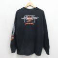 ヘインズ 00s 長袖Tシャツ ガールズカンパニー ブラック メンズXL相当 | 古着