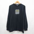 ノーティカ 90s 長袖Tシャツ ビッグロゴ ブラック メンズXL相当 | 古着
