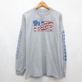 00s 長袖Tシャツ FLINTサイン入り グレー メンズL相当 | 古着