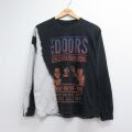長袖ロックTシャツ ドアーズプリント ブラック メンズM相当 | 古着
