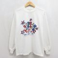 00s 長袖Tシャツ メッセージ ホワイト メンズM相当 | 古着
