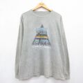 ピンクフロイド 長袖Tシャツ タイダイ グレー メンズXL相当 | 古着