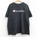 チャンピオン 半袖Tシャツ ビッグロゴ ブラック XL | 古着