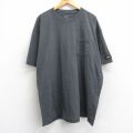ディッキーズ 半袖Tシャツ 胸ポケット グレー XL | 古着