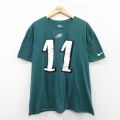 ナイキ 半袖Tシャツ フィラデルフィアイーグルス グリーン XL | 古着