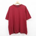 トミーヒルフィガー 半袖Tシャツ ワンポイント バーガンディ XL | 古着