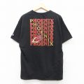 XL★古着 チャンピオン champion 半袖 ブランド Tシャツ メンズ イーロンフェニックス クルーネック 黒 ブラック 25jul19 中古