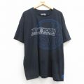 XL★古着 アディダス adidas 半袖 ブランド Tシャツ メンズ NBA ニューヨークニックス 大きいサイズ コットン クルーネック 黒 ブラック バスケットボール 25jul22 中古