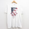 XL★古着 コロンビア COLUMBIA 半袖 ブランド Tシャツ メンズ PFG 大きいサイズ コットン クルーネック 白 ホワイト 25jul22 中古