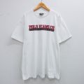 XL★古着 ラルフローレン Ralph Lauren ポロジーンズ 半袖 ブランド Tシャツ メンズ ビッグロゴ 大きいサイズ コットン クルーネック 白 ホワイト 【spe】 25jul25 中古